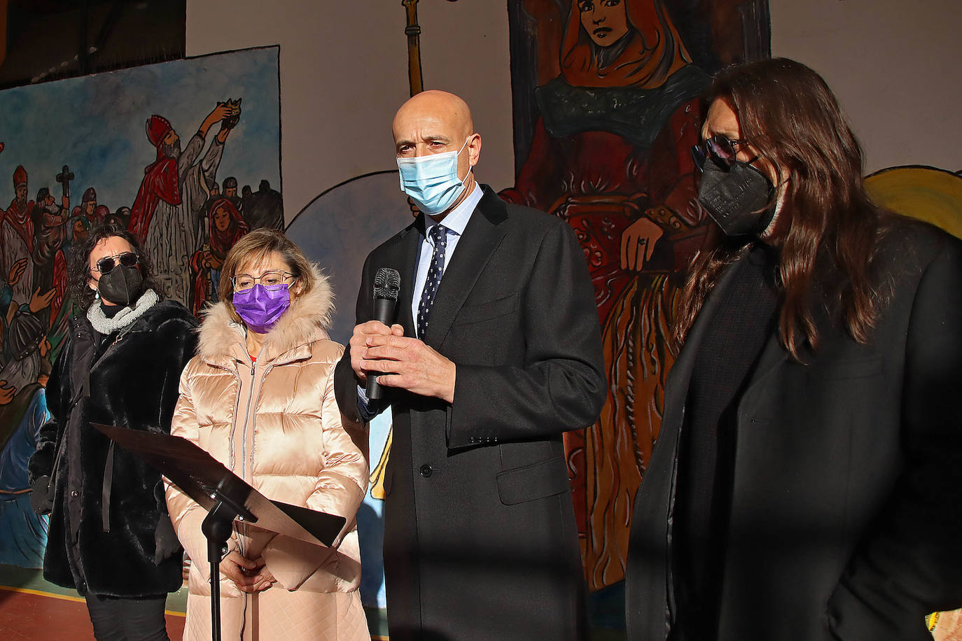 Fotos: Mural temático sobre el Reino de León