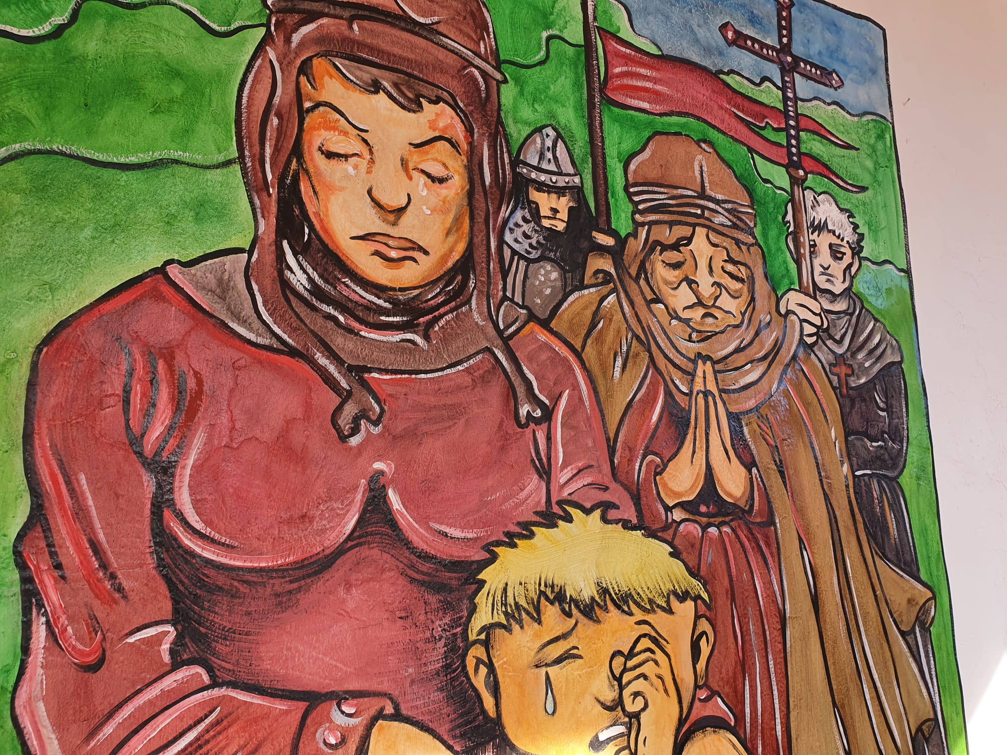 Fotos: Mural temático sobre el Reino de León