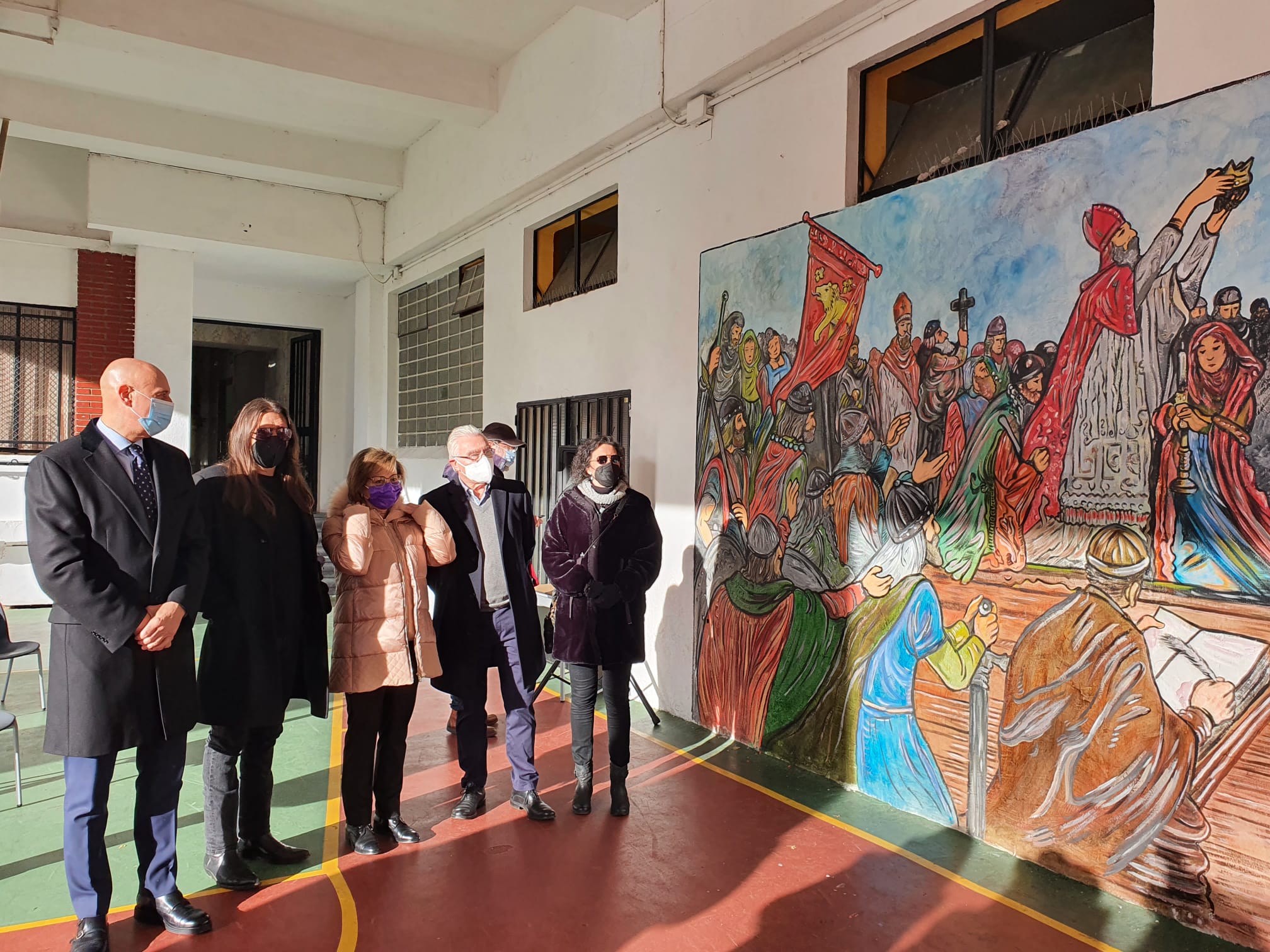 Fotos: Mural temático sobre el Reino de León