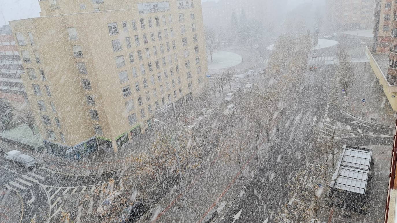 Fotos: Los primeros copos de nieve en León