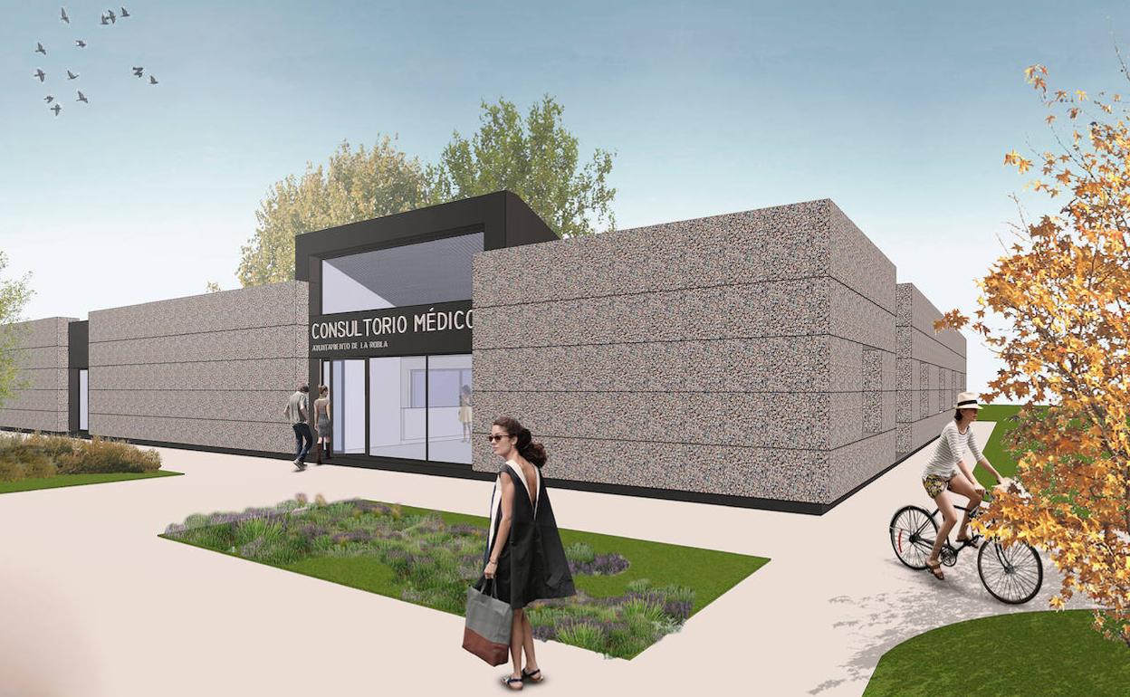 Imagen virtual del que será el consultorio médico de La Robla. 