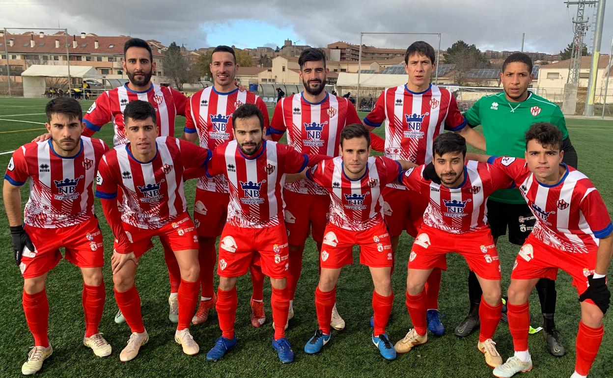 Once del Atlético Bembibre ante el Diocesanos.