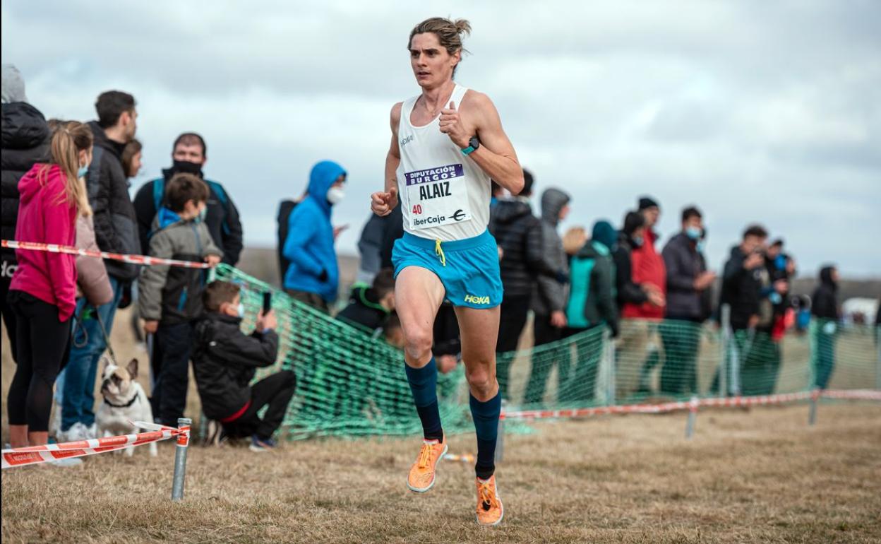 Roberto Alaiz durante su participación en el Cross Internacional de Atapuerca