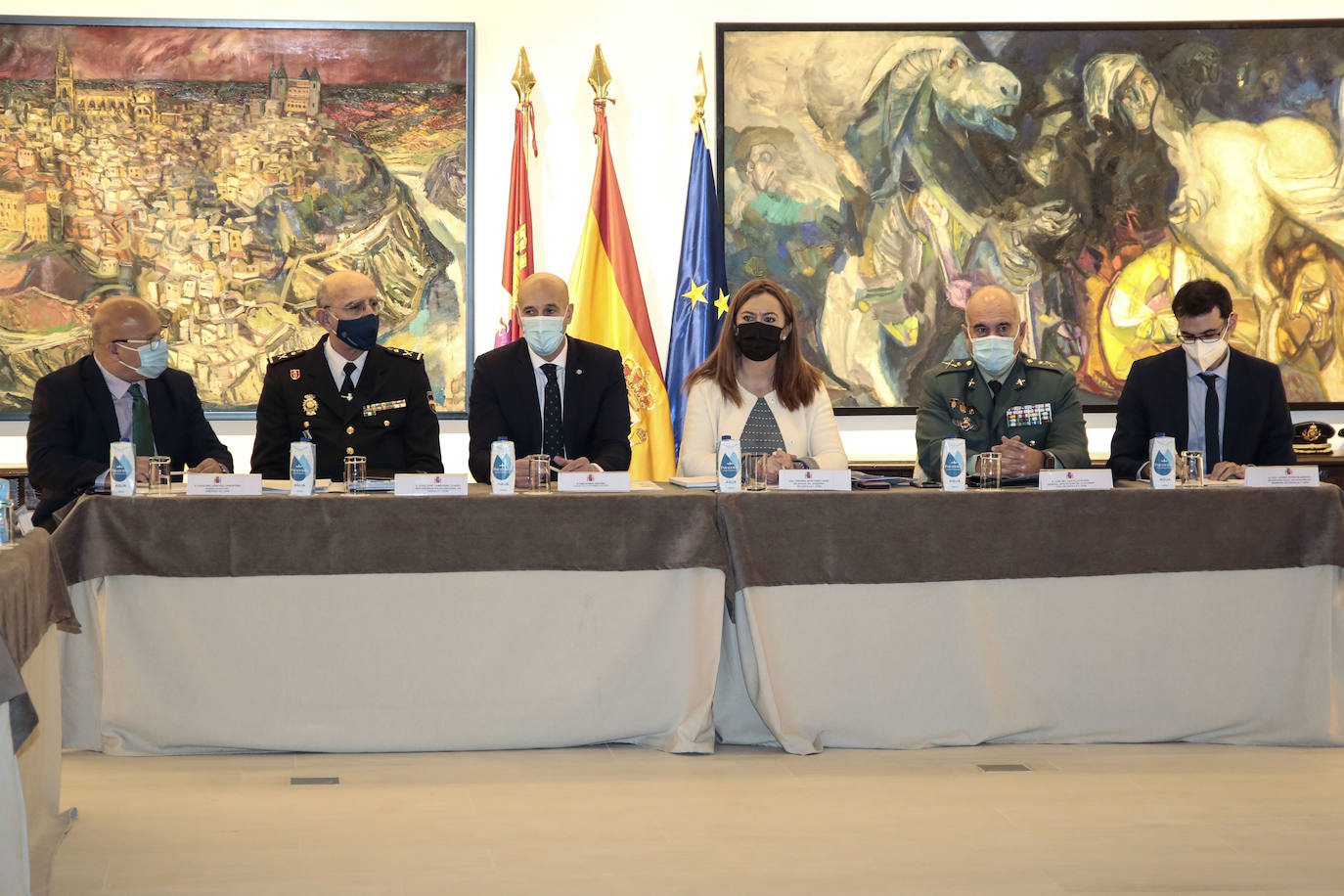 La delegada del Gobierno en Castilla y León, Virginia Barcones, preside en el Parador de San Marcos de León la Comisión Territorial de Asistencia a la delegada del Gobierno en materia de Seguridad.