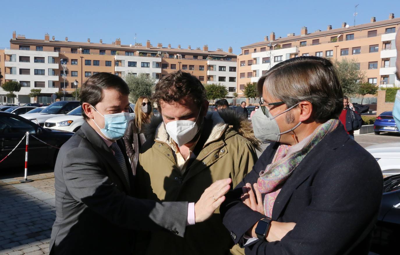 El presidente del PP de Castilla y León, Alfonso Fernández Mañueco, clausura la reunión de la Junta Directiva Autonómica.