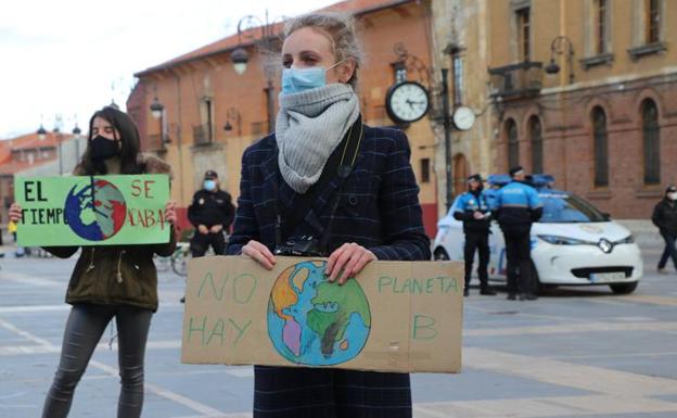 León se concentraba hace unos meses para poner freno al cambio climático.