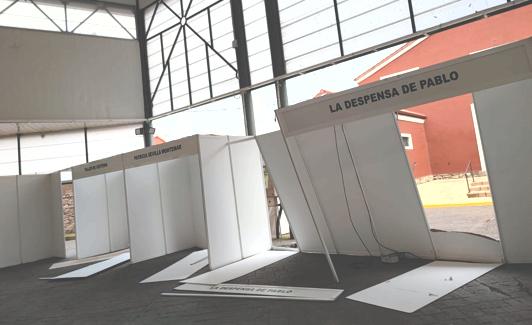 Aspecto que presentaban los puestos tras el acto vandálico.