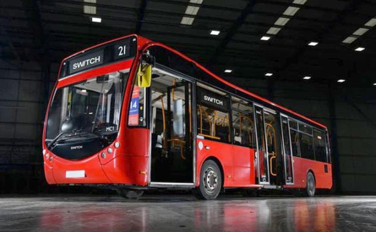 La empresa india Switch Mobility instalará en Valladolid su primera planta de fabricación de autobuses y furgonetas eléctricas. En la imagen, uno de los modelos de esta fábrica. 