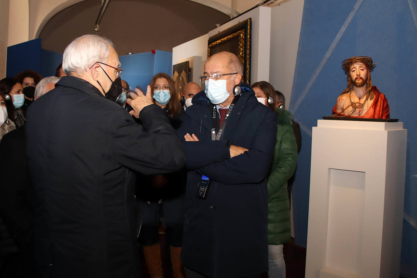 El vicepresidente Francisco Igea, visita la sede de la XXV edición de las Edades del Hombre acompañado por el consejero de Cultura, Javier Ortega; el director general de Patrimonio, Gumersindo Bueno; la delegada territorial Ester Muñoz la alcaldesa de Sahagún, Paula Conde.