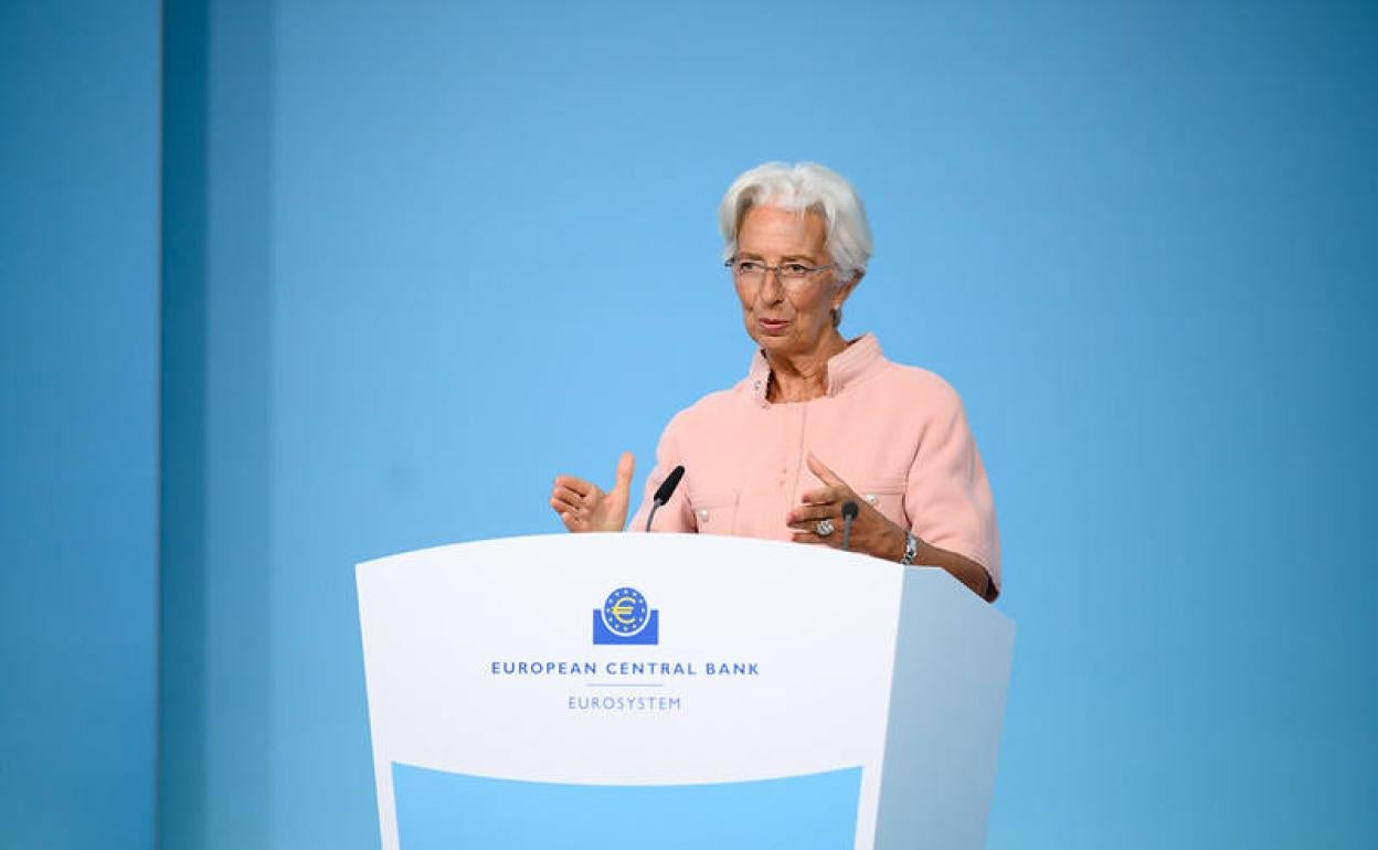 La presidenta del BCE, Christine Lagarde. 