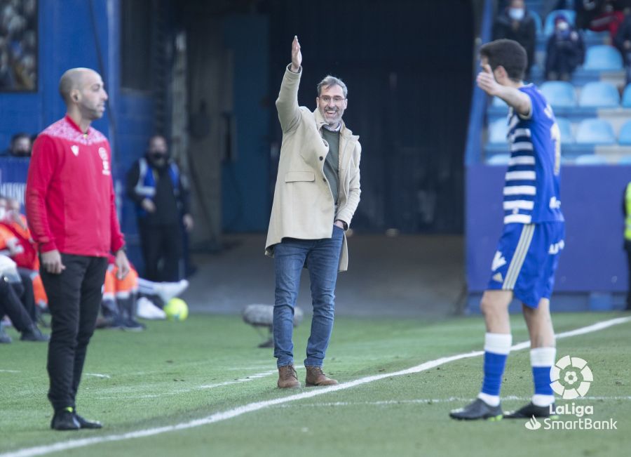 El estadio berciano ha acogido la última jornada antes del parón navideño con un encuentro entre la Deportiva y el Amorebieta.