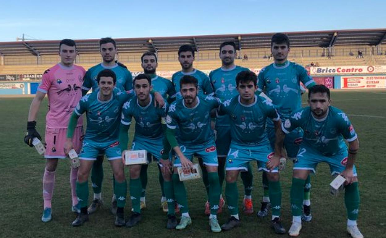 Once del Atlético Astorga ante la Arandina.