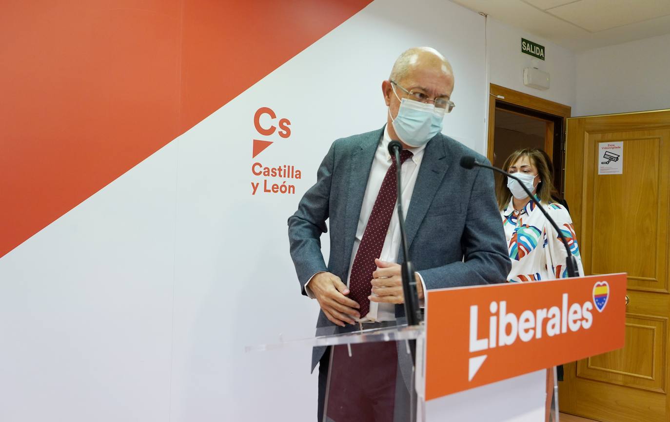 Francisco Igea ofrece una rueda de prensa tras ser reafirmado como cabeza de lista de la formación para las elecciones autonómicas.