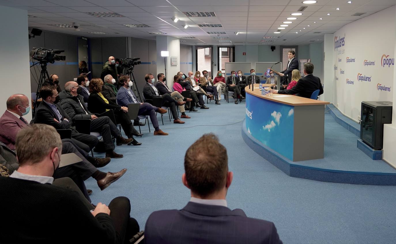 El presidente del PP de Castilla y León, Alfonso Fernández Mañueco, clausura el Comité Ejecutivo Autonómico de la formación.