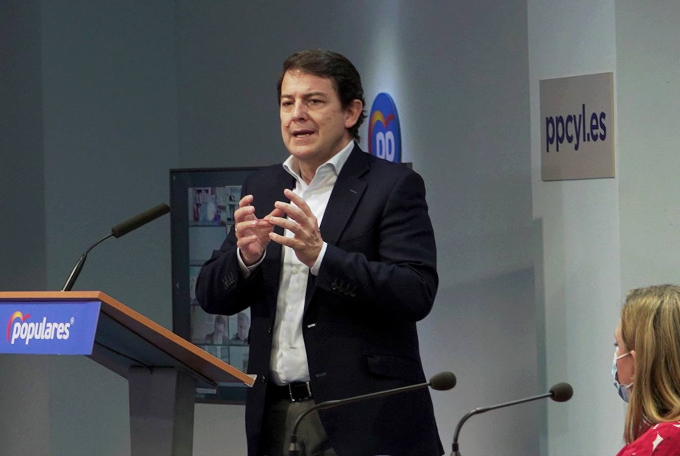 El presidente del PP de Castilla y León, Alfonso Fernández Mañueco, clausura el Comité Ejecutivo Autonómico de la formación.