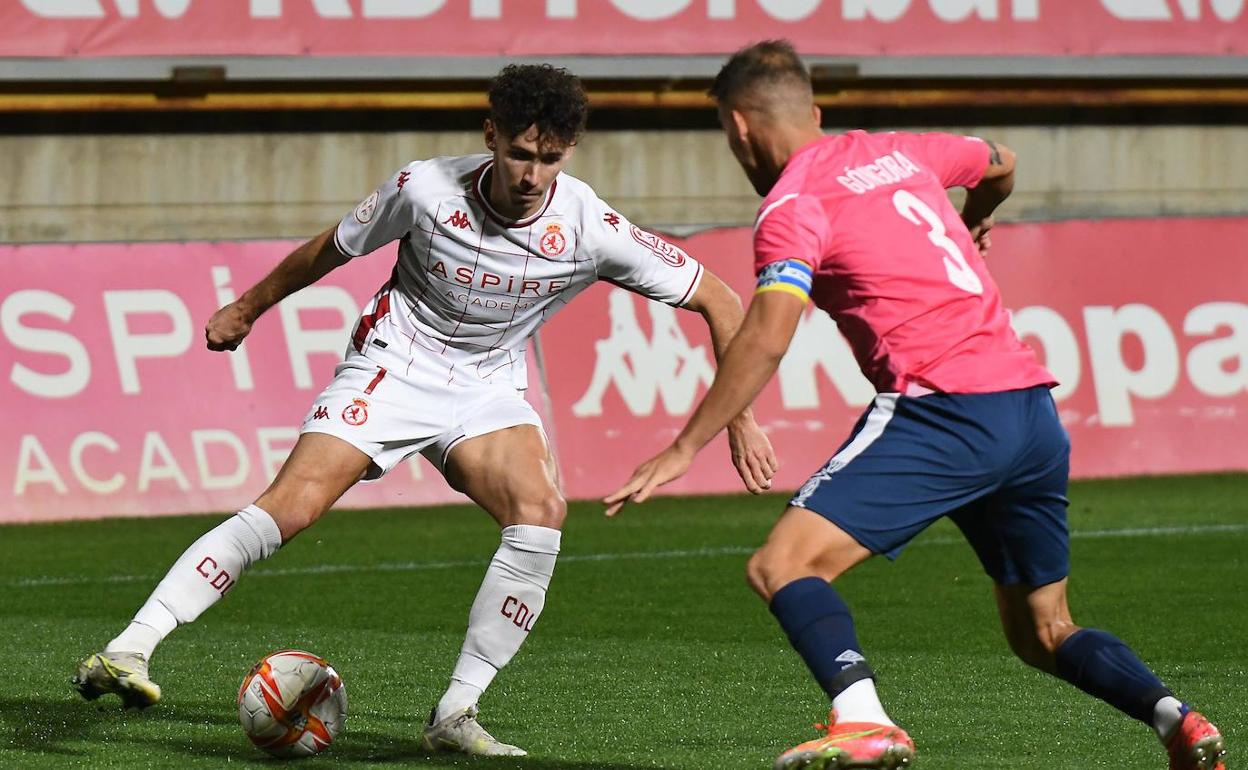 Aarón, en un partido con la Cultural esta temporada.