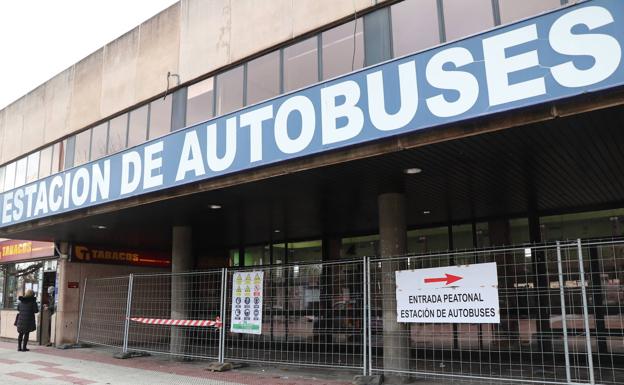 Imagen. Imagen actual de la entrada a la estación de autobuses de León. 