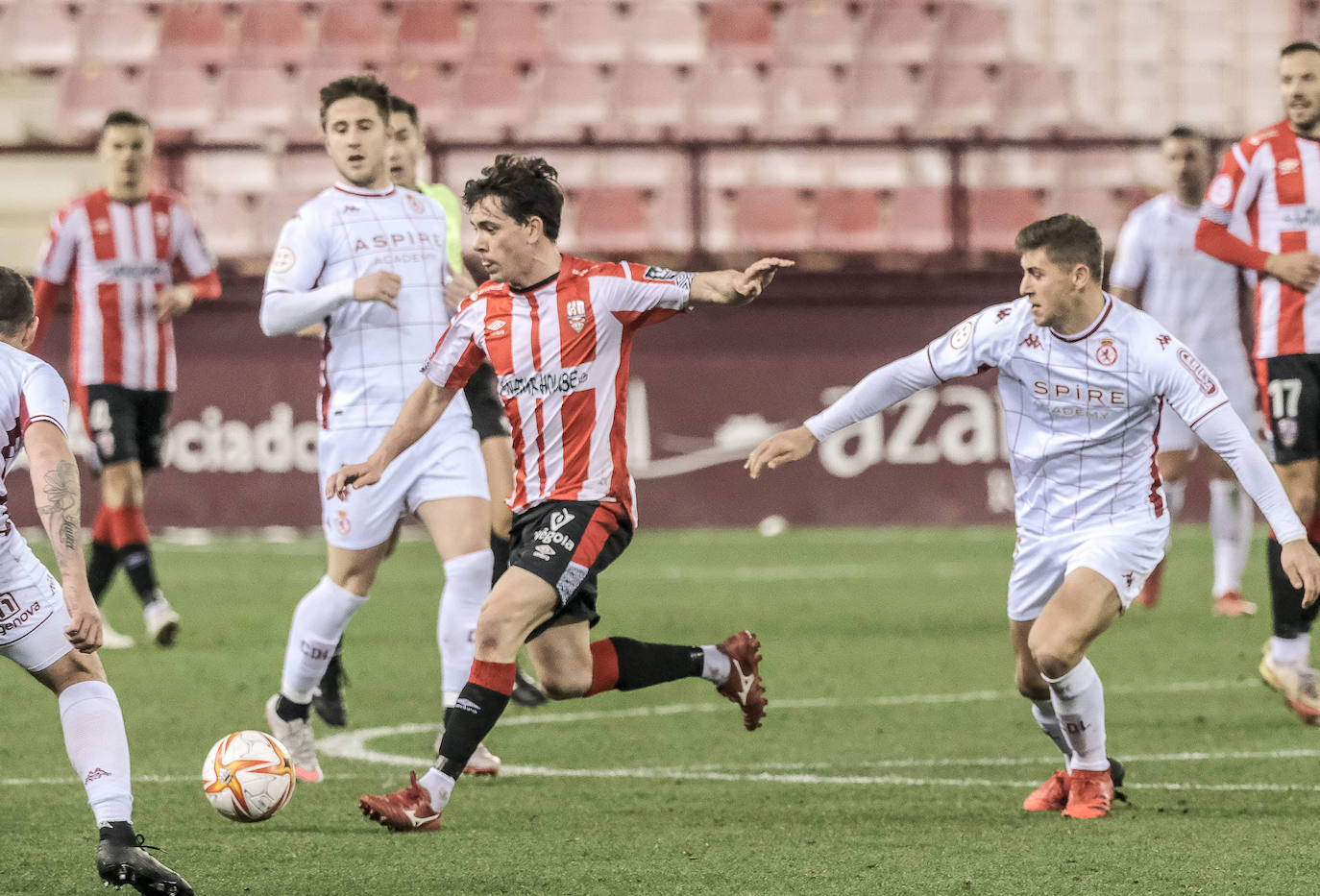 El conjunto leonés iguala sin goles en su vista a Las Gaunas para medirse a la UD Logroñés