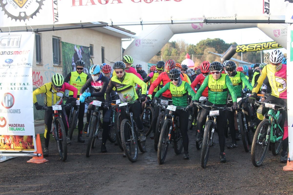 Las bicicletas han vuelto a ser las protagonistas en la séptima edición de la BTT 'Haga como Haga' en Villabalter.