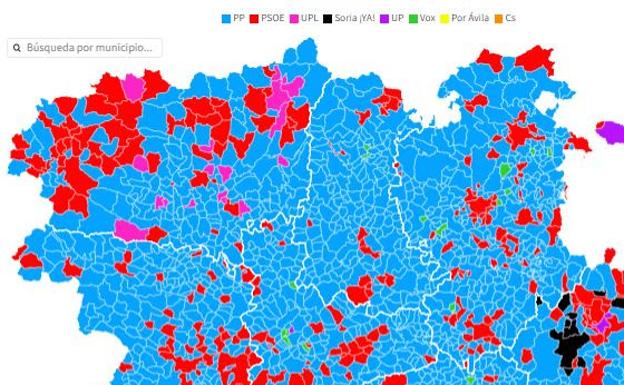 La intención de voto en las elecciones del 13-F en cada municipio