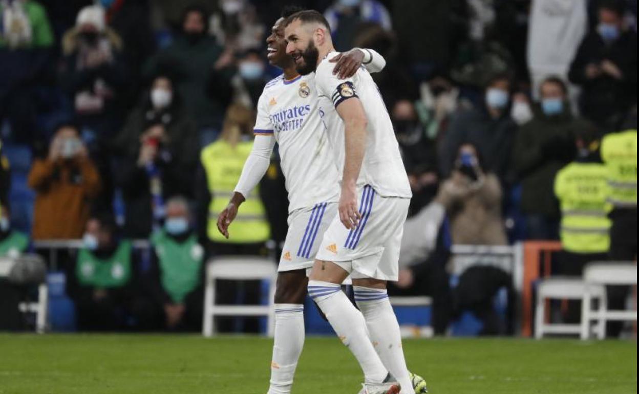 Benzema y Vinicius, un dúo de ataque casi sin igual en Europa