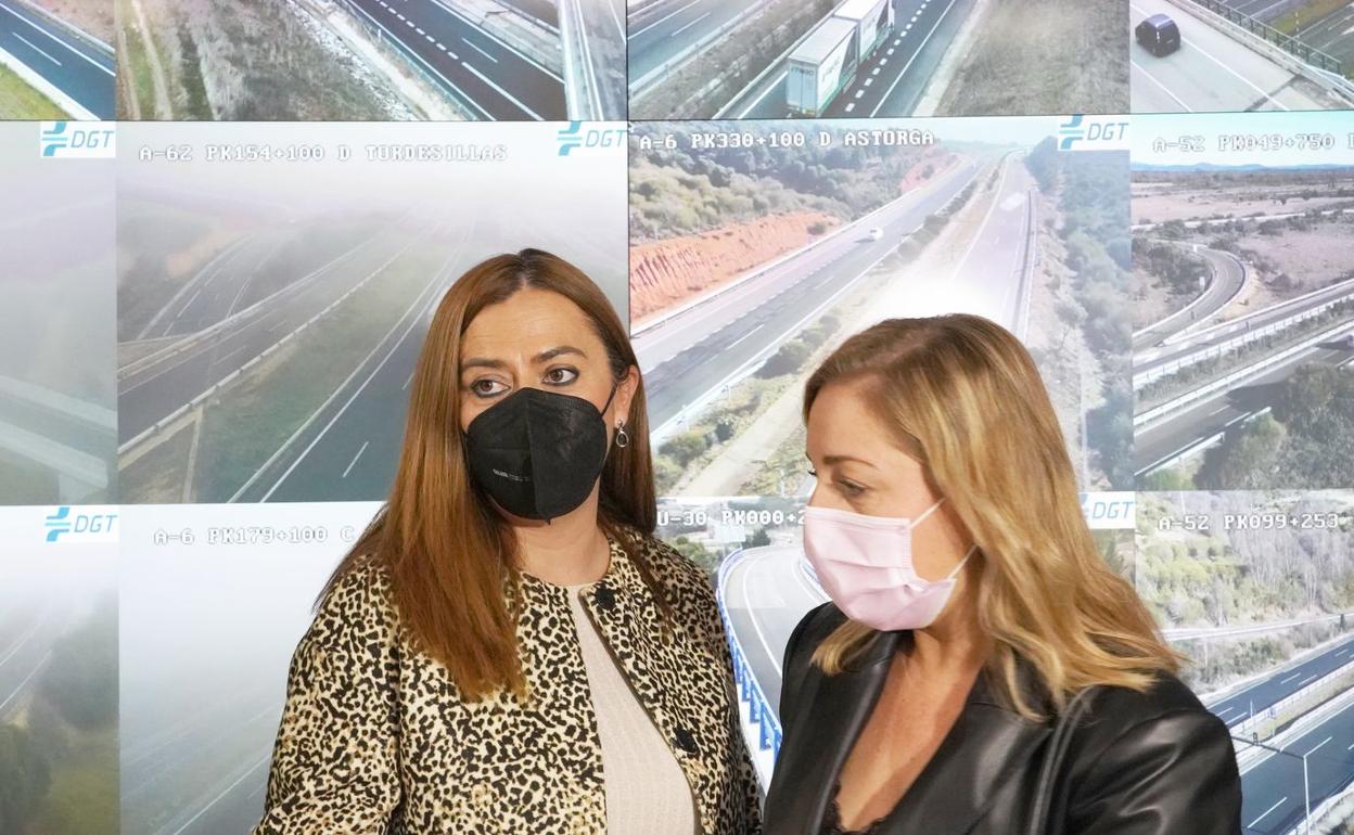 La delegada del Gobierno en Castilla y León, Virginia Barcones, presenta el balance de siniestralidad en las carreteras de Castilla y León en 2021. 