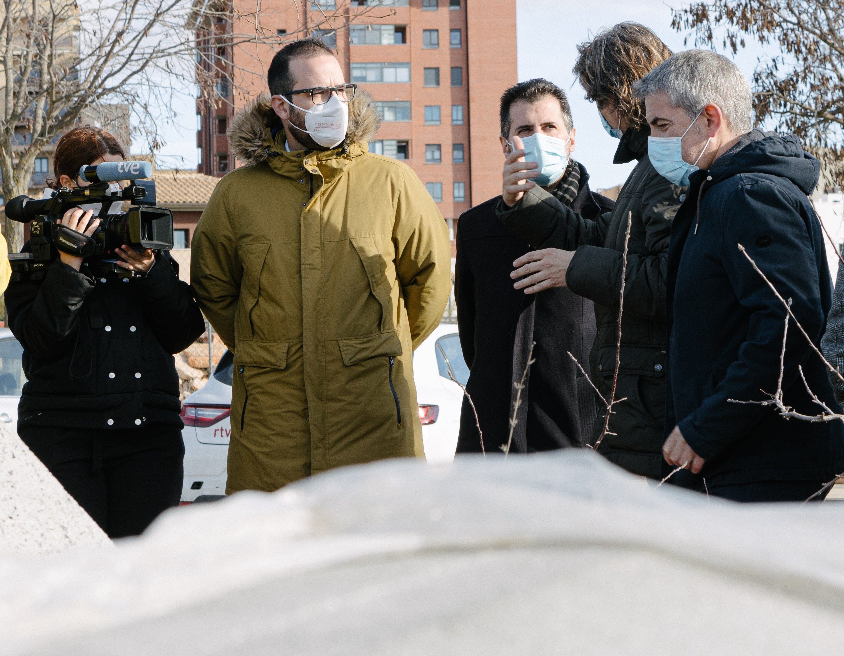 Luis Tudanca visita en Soria los terrenos del Centro de Procesamiento de Datos de la Seguridad Social.