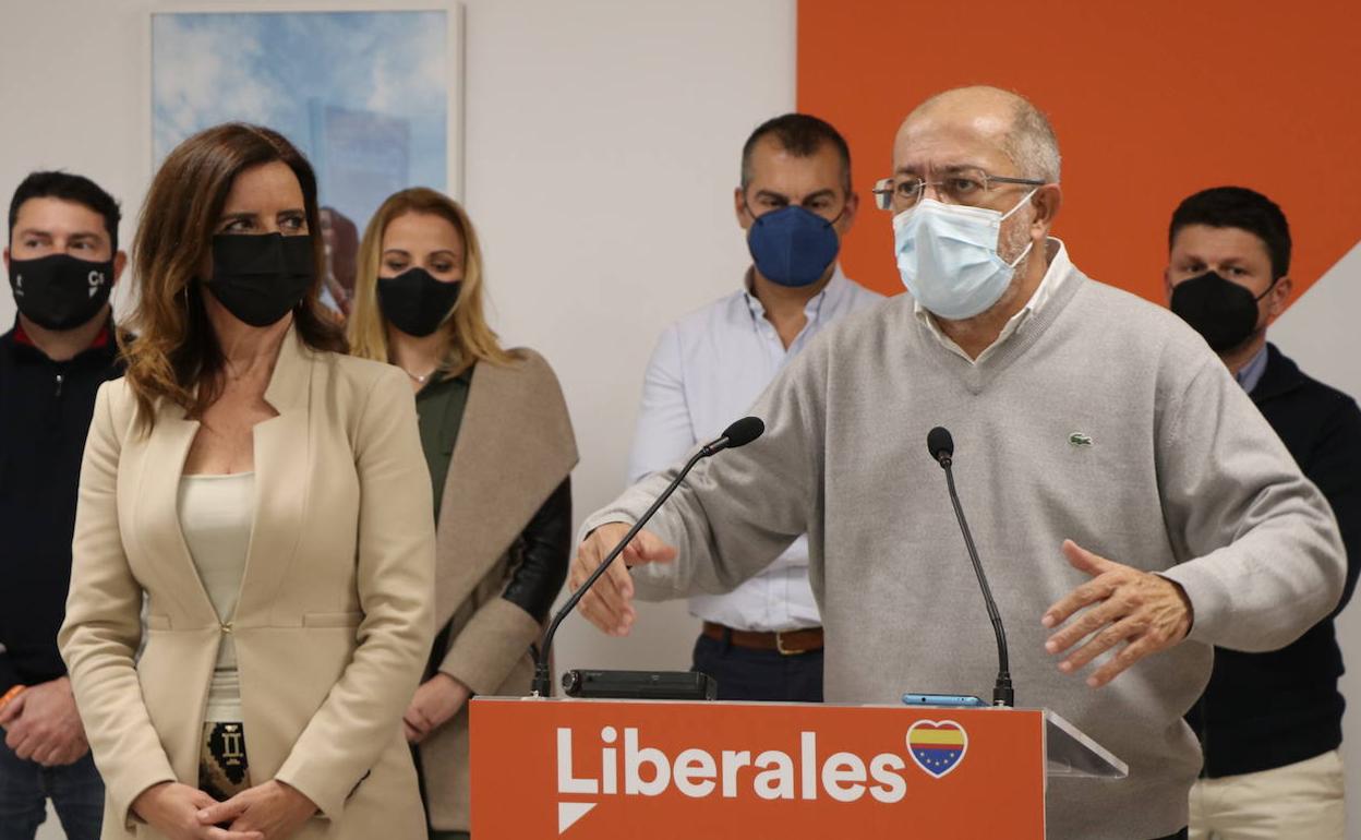 Rueda de prensa en la sede de Ciudadanos para presentar la lista de los liberales por la provincia de León.