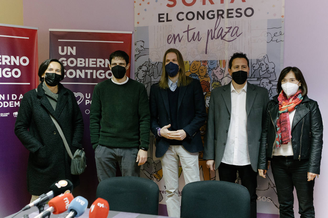 Pablo Fernández, coordinador autonómico de Podemos Castilla y León, visita Soria.