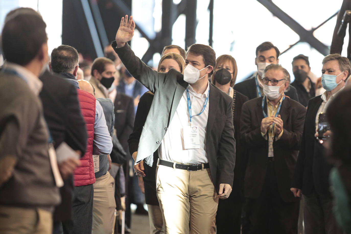 Inicio del XIV Congreso del Partido Popular de Castilla y León. En la imagen, elección de la Mesa del Congreso y aprobación del Reglamento del Congreso. En la imagen, la presidenta del Comité Organizador, Isabel Blanco.