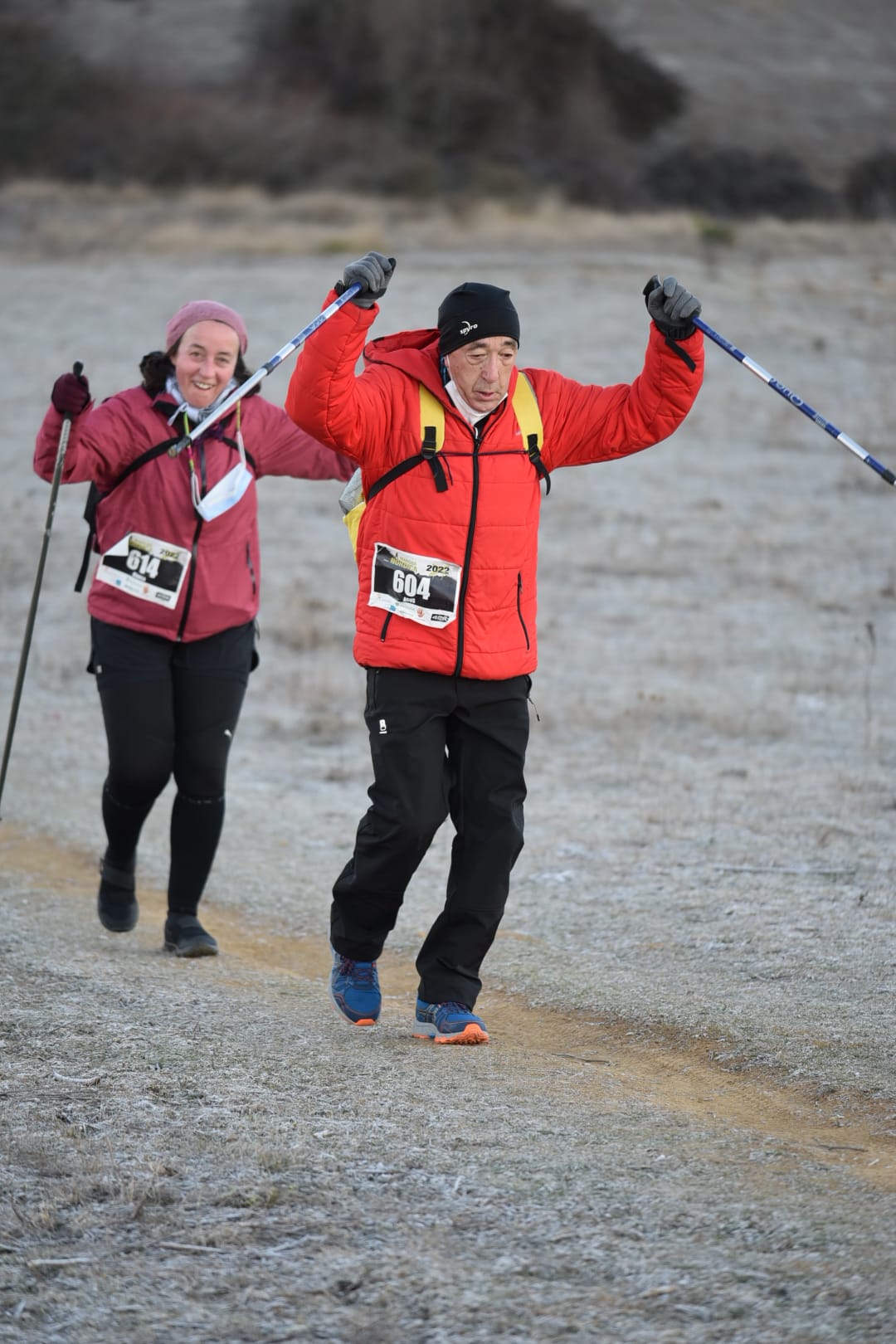 Participantes en la Transcandamia 2022 en la categoría de andarines