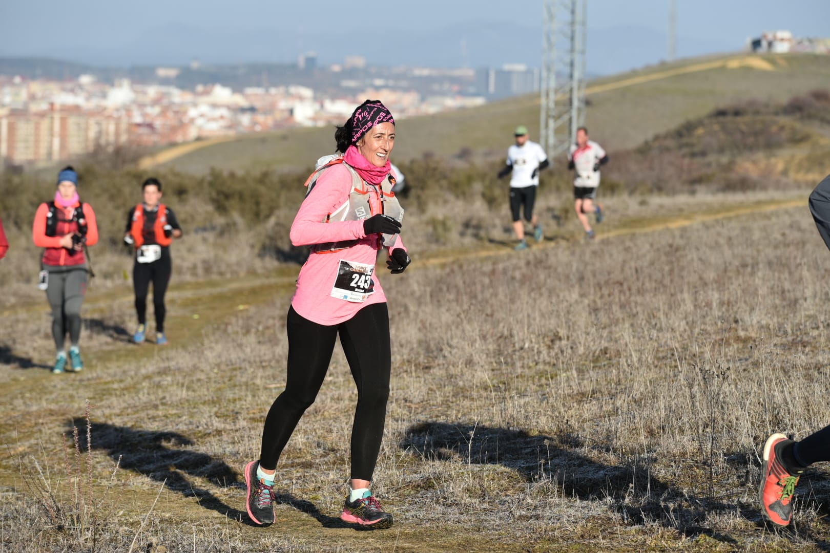 El triatleta soriano Héctor Montón durante la prueba