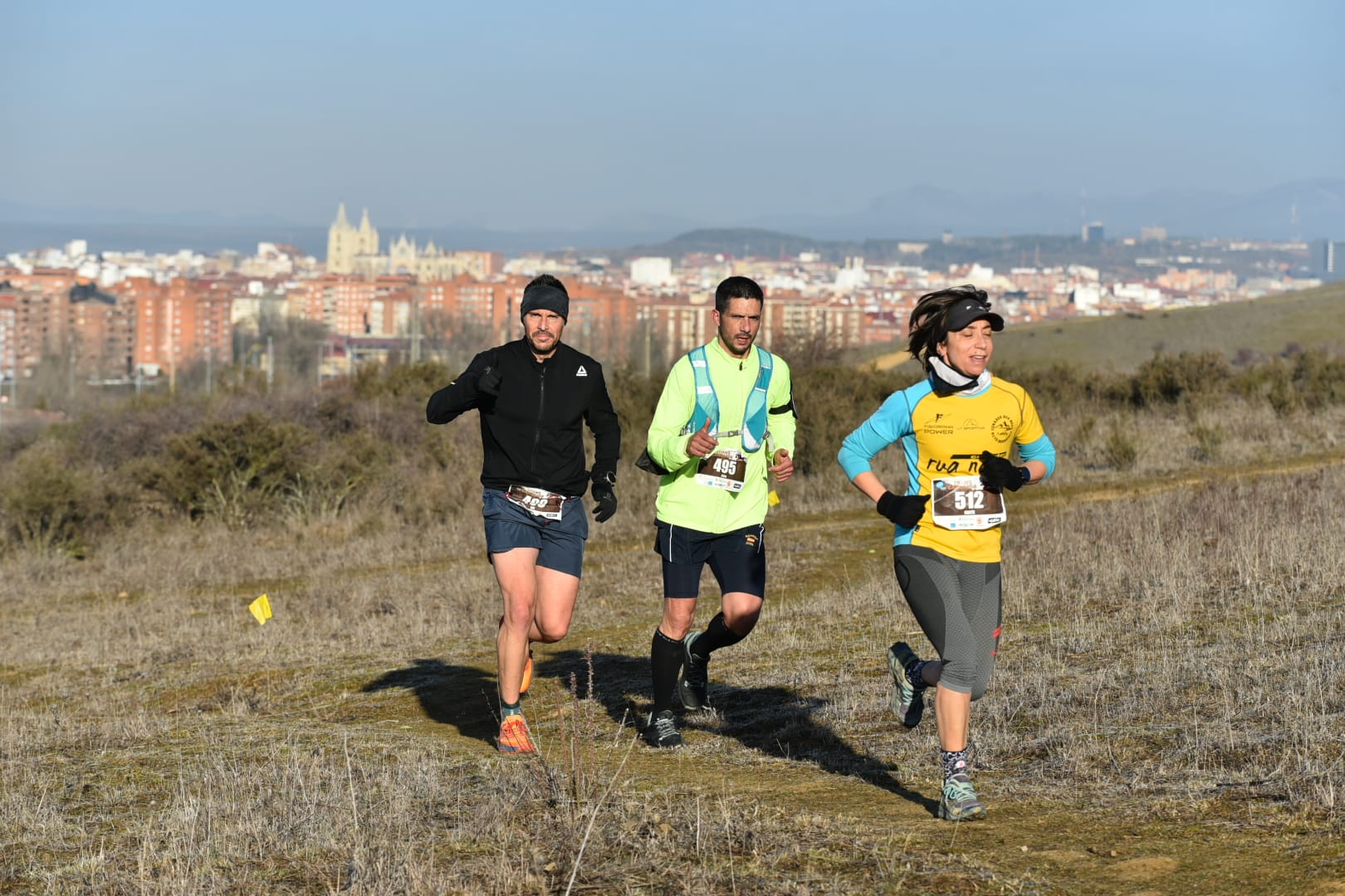 El triatleta soriano Héctor Montón durante la prueba