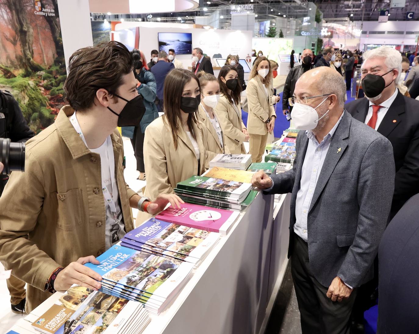 Inauguración de Fitur 2022 por parte de los reyes de España.