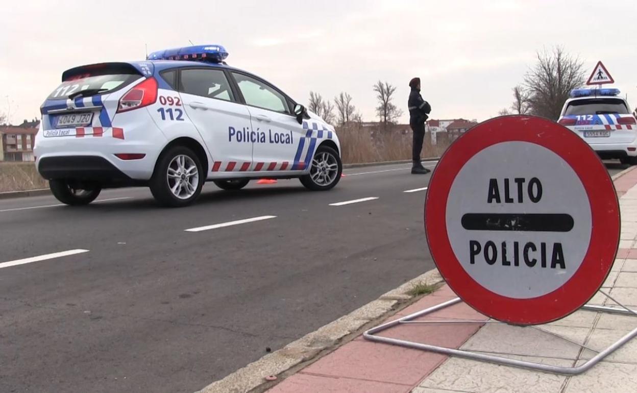 Imagen de un dispositivo policial en León.