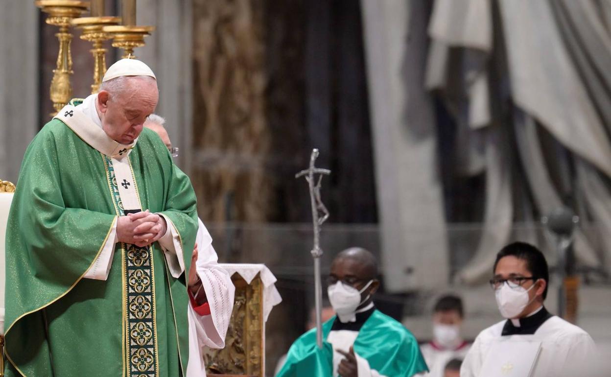 El Papa durante la ceremonia de la Catequesis, en el Vaticano.