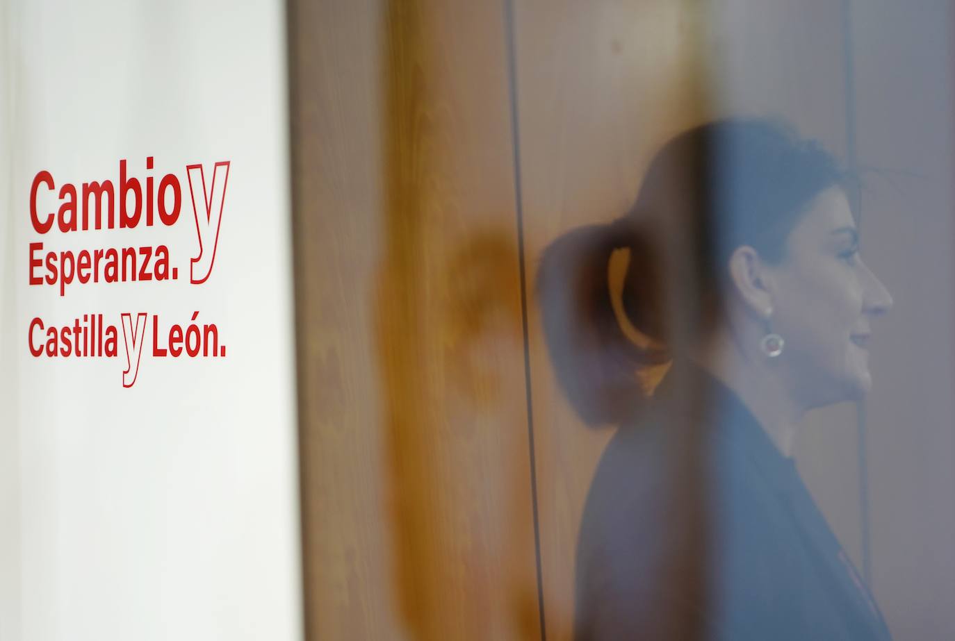 La secretaria de Organización del PSOECyL, Ana Sánchez, presenta la campaña electoral de los socialistas de Castilla y León a las elecciones autonómicas del 13 de febrero.