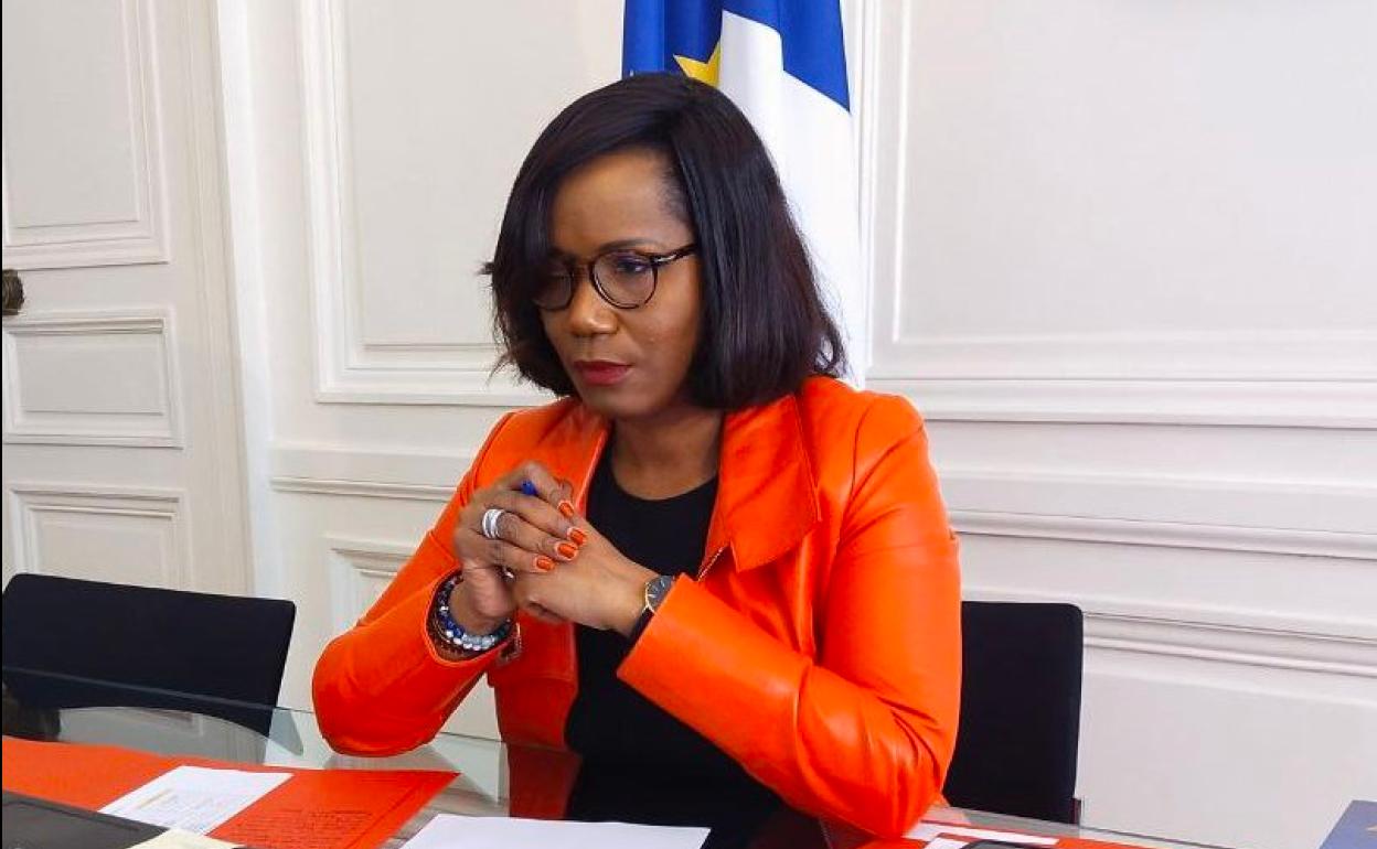 Élisabeth Moreno, en su despacho del Gobierno. 