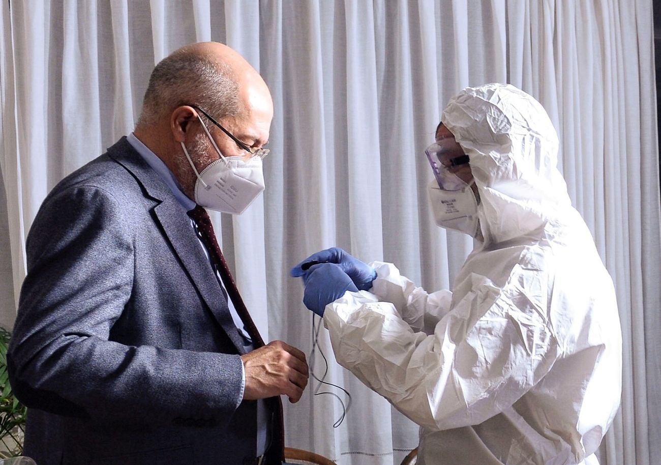 El candidato del PP, Alfonso Fernández Mañueco, el candidato Socialista, Luis Tudanca y el candidato de Ciudadanos, Francisco Igea, han debatido este lunes en la primera confrontación 'a tres' en la campaña.. 