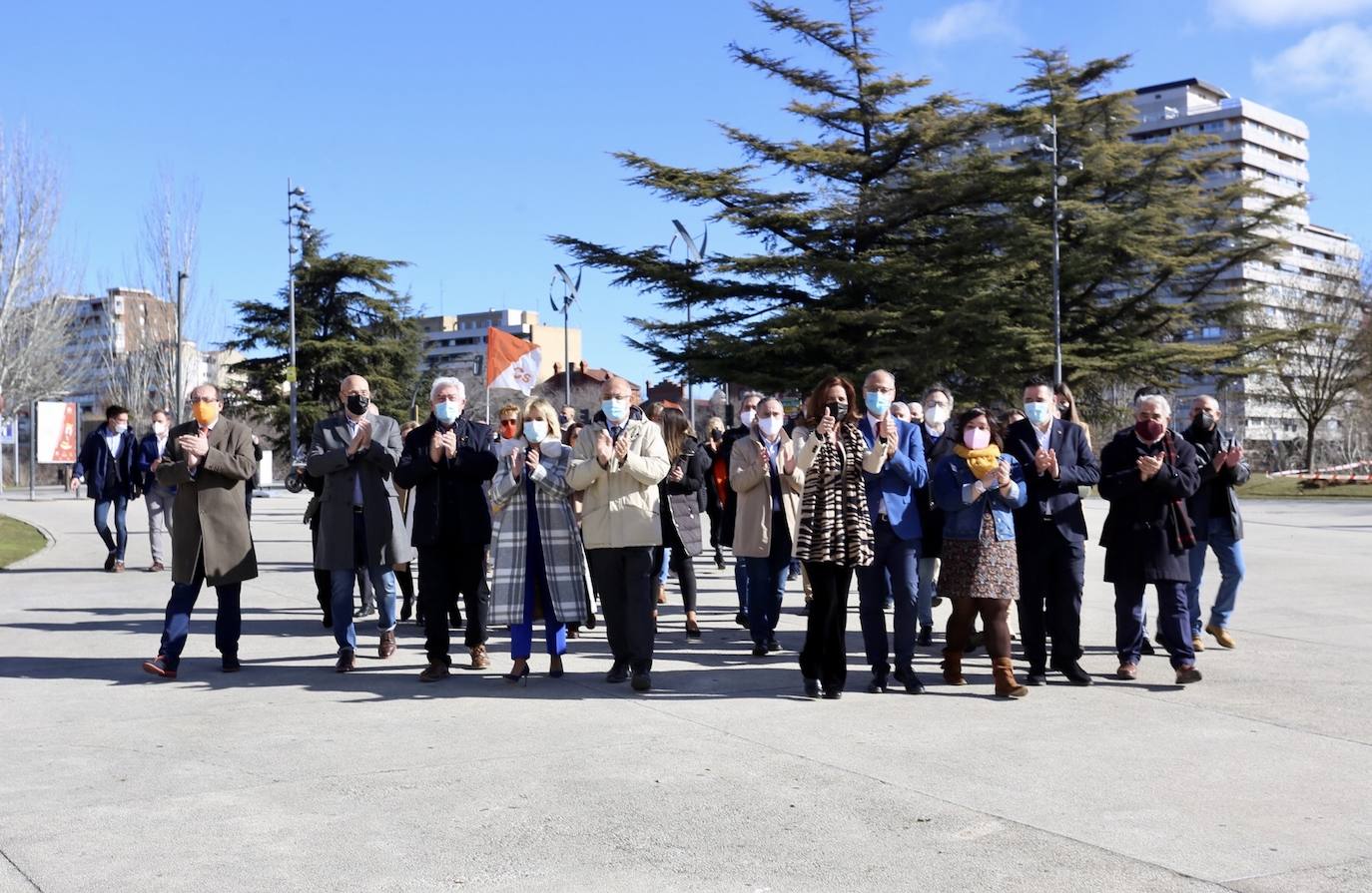 La presidenta de Ciudadanos, Inés Arrimadas, participa en el acto central de campaña de Ciudadanos Castilla y León junto al candidato a la Presidencia de la Junta de Castilla y León, Francisco Igea, y la candidata por Valladolid, Verónica Casado.