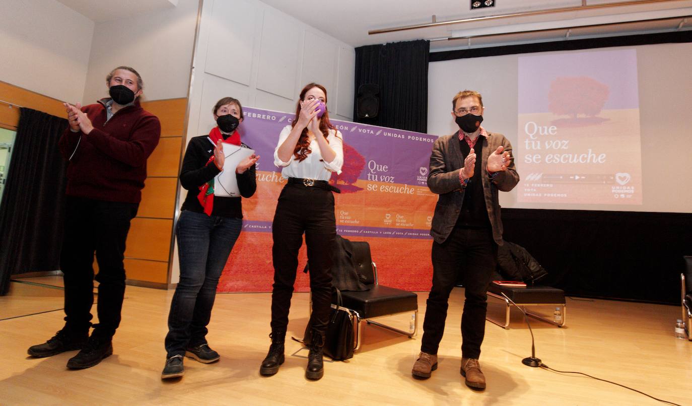 Fotos: Juan Carlos Monedero participa en un acto de campaña de Unidas Podemos