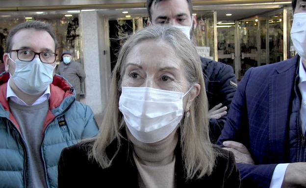 Ana Pastor, durante las declaraciones a leonoticias en la capital leonesa. 