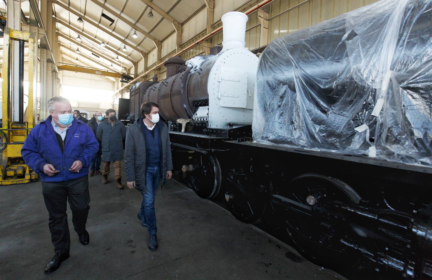 Visita de la candidatura del PP de León a los talleres ferroviarios