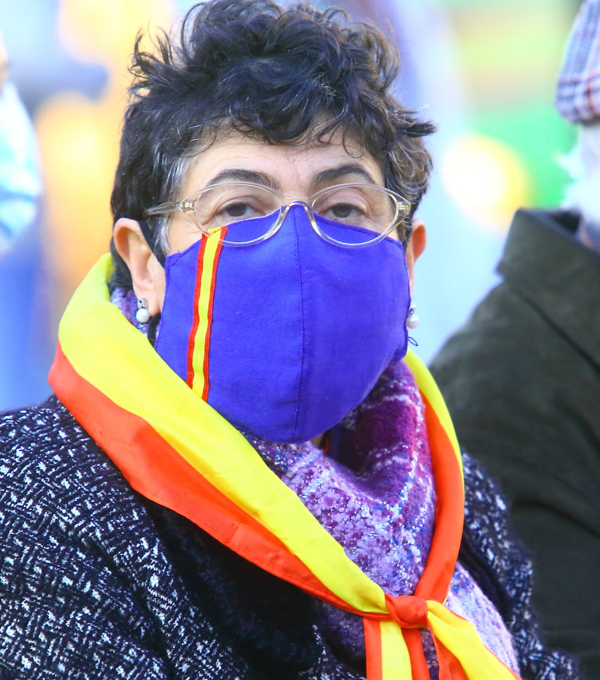 Santiago Abascal participa en un acto de campaña en Ponferrada.
