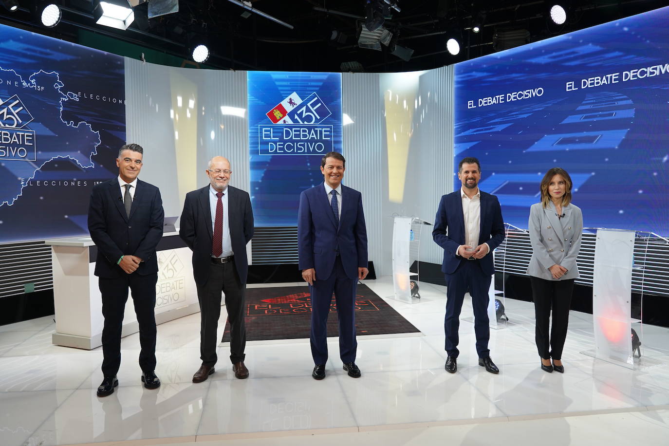 Alfonso Fernández Mañueco, Luis Tudanca y Francisco Igea han debatido durante noventa minutos sobre varias cuestiones que afectan de lleno a la comunidad.