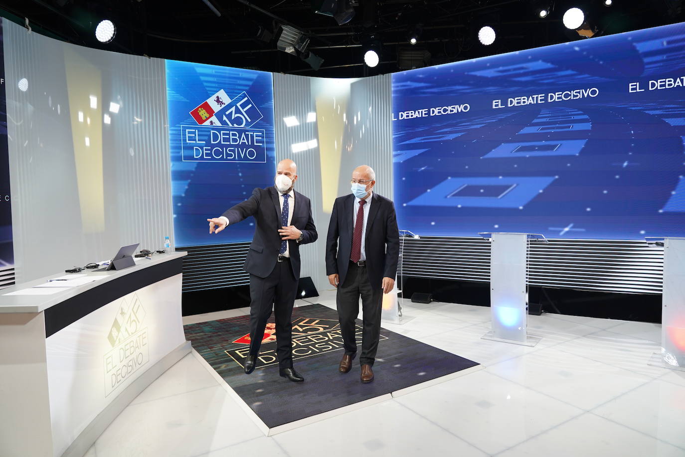 Alfonso Fernández Mañueco, Luis Tudanca y Francisco Igea se ven las caras en el último debate antes de la cita electoral del 13 de febrero.