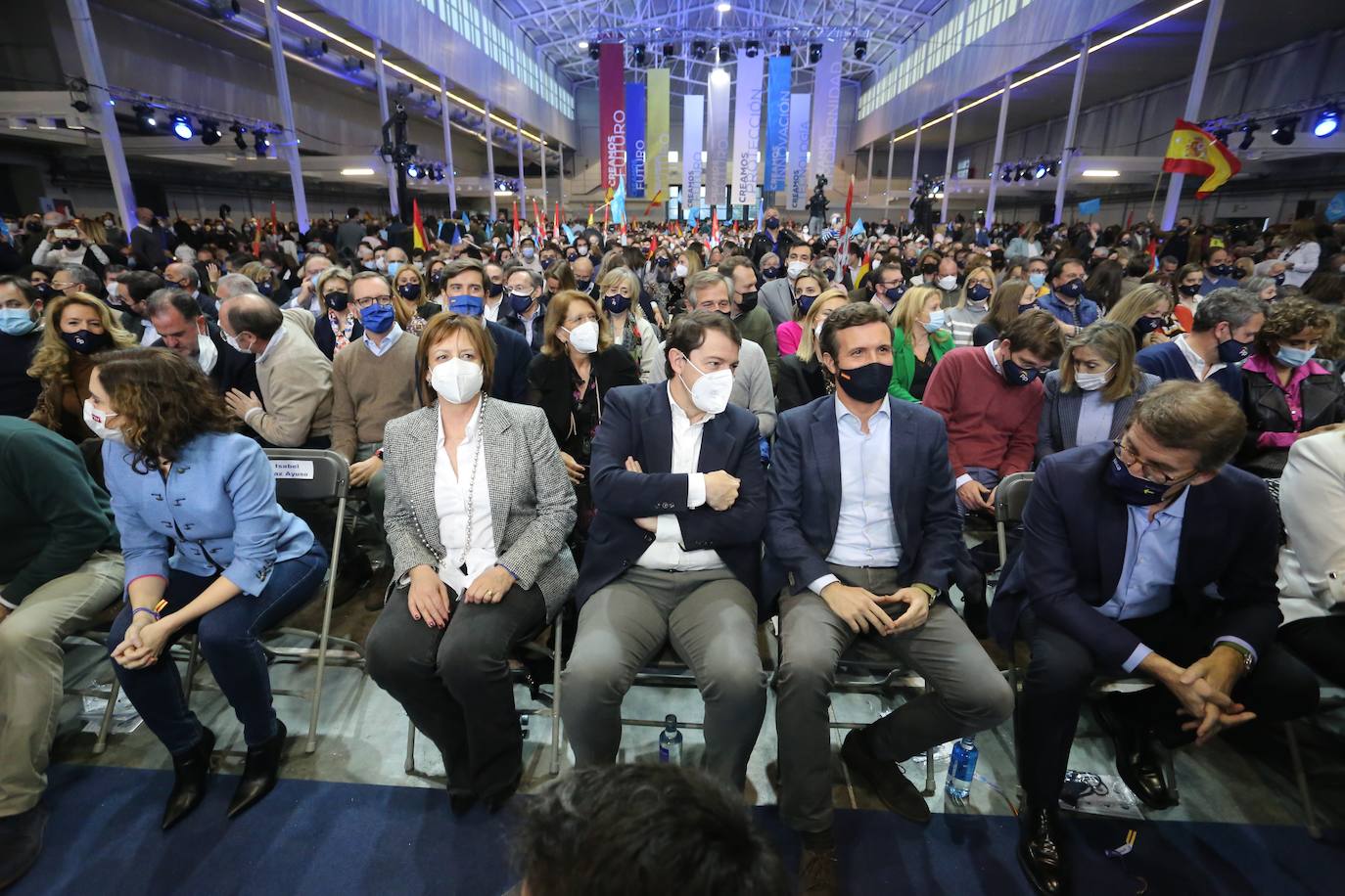 Fotos: El candidato del Partido Popular a la Presidencia de la Junta, Alfonso Fernández Mañueco, participa en un acto público en Valladolid con los presidentes autonómicos del PP