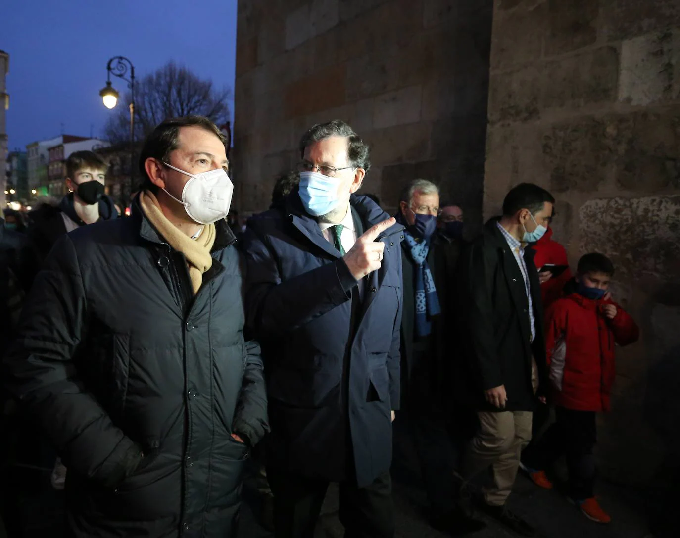 El ex presidente del Gobierno visita la capital en uno de los últimos actos de camapaña para arropar al candidato a la Junta por los populares, Alfonso Fernández Mañueco, de cara al próximo 13 de febrero.