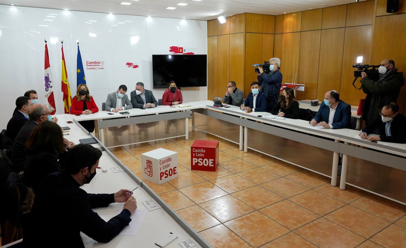 El secretario general del PSOE de Castilla y León, Luis Tudanca, preside el Consejo Territorial.