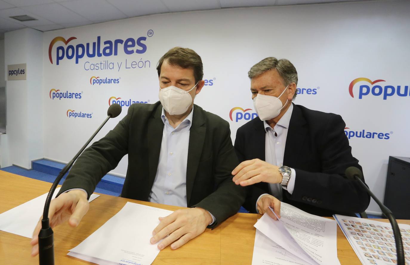 El presidente del PP de Castilla y León, Alfonso Fernández Mañueco, clausura la junta directiva autonómica del Partido Popular de Castilla y León. 